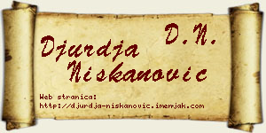 Đurđa Niškanović vizit kartica